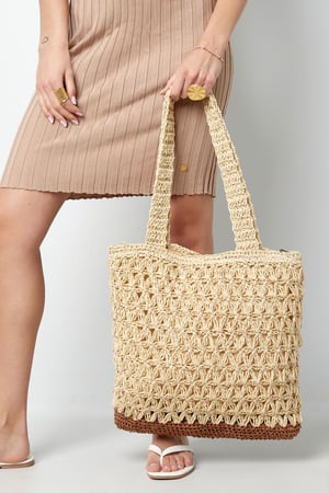 Gehäkelter Strandshopper - cremeweiß h5 Bild3